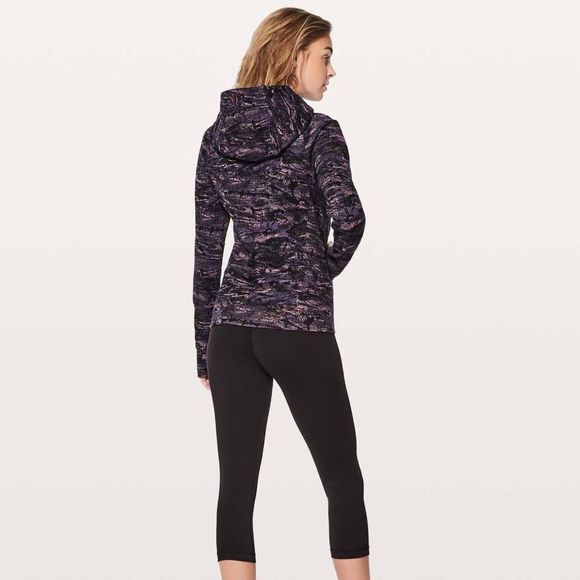 Lululemon Scuba Hoodie IV Full Zip in Rip Wave Purple Thunder Black Sz 4 - Picture 3 of 12